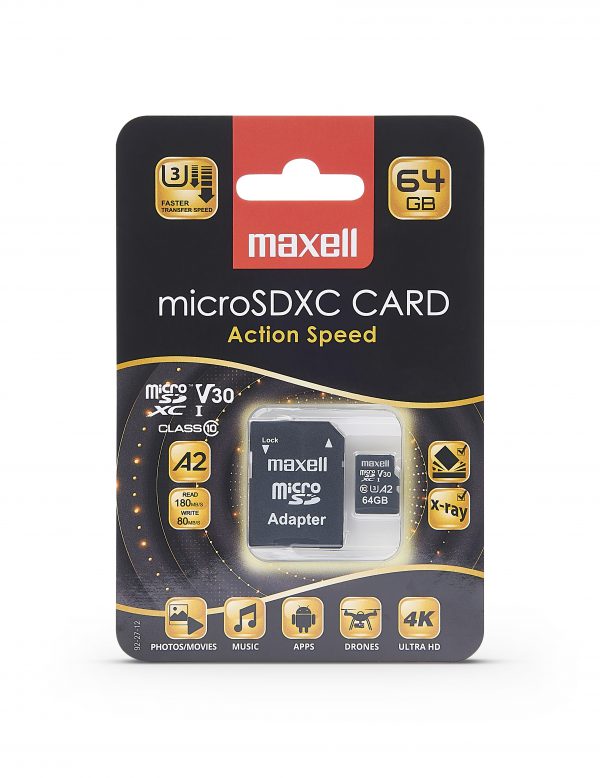 Maxell ACTION SPEED MICRO SDXC 64GB